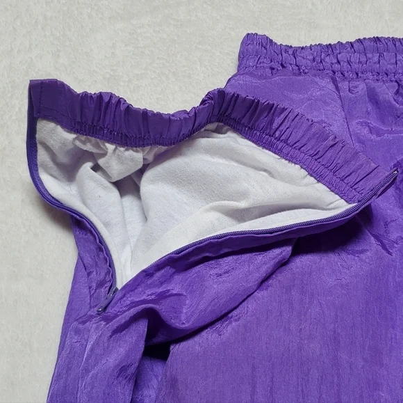 Vintage 90s Casual Isle Purple Full-zip Jacket High Rise Shell Suit Tracksuit M
